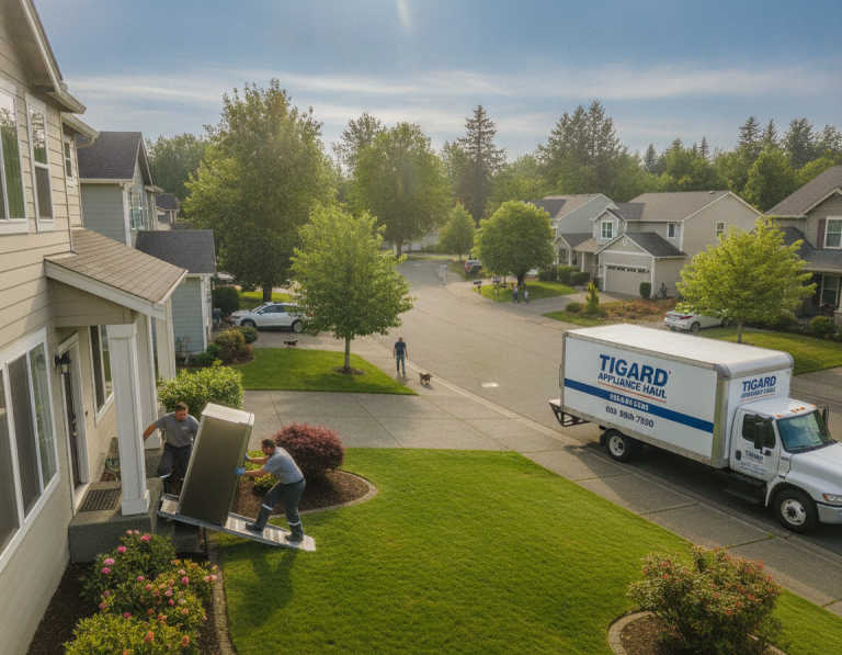How Tigard’s Pros Handle Heavy Fridges, Washers, and Stoves